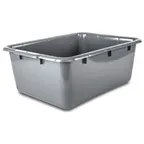 image of Concasse MCC52661 Heavy-Duty Tote Box, 20"W x 15"D x 7"H, Gray Food-Grade Plastic Construction