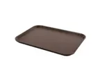 image of Concasse MCCHA1216 Non-Slip Serving Tray, 12" x 16", Rectangular, Brown, Rubber Plastic