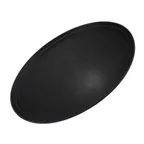 image of Concasse MCCHA2227N Non-Slip Oval Serving Tray, 22" x 27", Black, Plastic