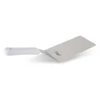 image of Concasse MCEAT066 Stainless Steel Turner, 5" x 6", Square, Nylon Handle, White