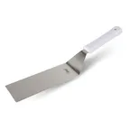 image of Concasse MCEAT075 Stainless Steel Turner, 7" x 3", Rectangular, Nylon Handle, White