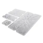 image of Concasse MCFFP1200 Food Storage Box, 1/2 Size, Polycarbonate, Clear, Drain Shelve