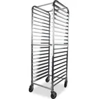 image of Concasse MCPALCAR10 Sheet Pan Rack, 10‑Pair Stainless Steel, Adjustable Slides with Brakes, Assembled