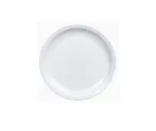 image of Concasse MCPLMR16B Square Melamine Plate, 6-3/10" White, Durable Reusable Plastic Dinnerware
