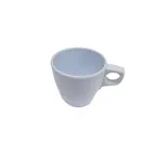 image of Concasse MCPLMT8B - White Melamine Cup 7.7 oz, 3.15" x 3.95" Dimensions, Durable Plastic Tableware