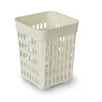 image of Concasse MCRACCIL150G Cutlery Holder, 1-Compartment Steel Bin with Squared Coarse Mesh, Black/Cherry