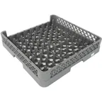 image of Concasse MCRACPL64 Open Dishwasher Rack, 20" x 20" with 64 Compartments, Black Full-Size Commercial Restaurant Dish and Flatware Storage Rack