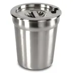 image of Concasse MCTAIR2500 Cover For Round Insert, 2-1/2 qt., Stainless Steel, Gray - Individual