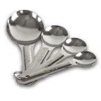 image of Concasse MCTAZAI02 Stainless Steel Measuring Spoon Set, Small 4-Piece, 4/Set