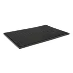 image of Concasse MCTBMQ Bar Mat - Premium 18" x 12" x 0.4" Rubber, Non‑Slip Black Finish for Bars