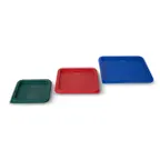 image of Concasse MCTRCL1 Square Food Storage Container Lid, Green Polycarbonate, 2-4 Quarts