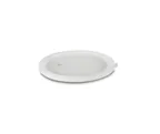 image of Concasse MCTRR3 Red Polycarbonate Round Container Lid, 6-8 Quart Capacity, Snap-Fit Design