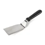 image of Concasse MCV065 Stainless Steel Solid Turner, 6-1/2", Rectangular, Plastic Handle