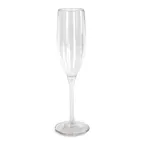 image of Concasse MCVCHPOL - 6 oz Clear Polycarbonate Champagne Coupe Cup, Reusable Plastic Barware