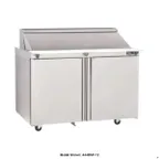 image of Delfield 4448NP-8 48" 2-Door Sandwich and Salad Prep Table, 8 Pans, Stainless Steel