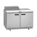 image of Delfield 4464NP-8 64" 2-Door Sandwich and Salad Prep Table, 8 Pans, Stainless Steel