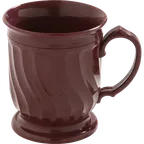 image of Dinex DX300061 - Plastic Mug, 8 oz Cranberry Red Polypropylene Insulated Turnbury® - 48/Case