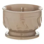 image of Dinex DX320031 Pedestal Insulated Double‑Wall Plastic Bowl, 5 oz, Latte Brown, - 48/Case