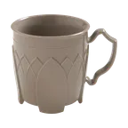 image of Dinex DX500031 - 8 oz Brown Plastic Mug, Double‑Wall Insulated, Ozone‑Safe Foam, Dishwasher PP Free