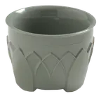 image of Dinex DX520084 - 5 oz Sage Green Double-Wall Bowl, Ozone-Safe Foam, BPA Free - Case