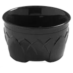 image of Dinex DX530003 - Double‑Wall Bowl, 9 oz Onyx Black, Ozone‑Safe Foam, Dishwasher Safe - 1/Case