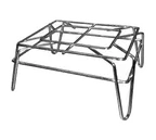 image of GSW USA RA-M1510 Multi-Functional Wire Dunnage Rack, 14"L x 10"W x 8"H, 800 lb. Capacity, All-Welded Chrome Construction, ETL Certified