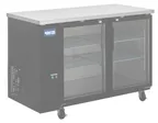 image of Hubert 154926 Kratos Back Bar Cooler, 19.4 cu ft, 58" W, 2 Glass Swing Doors