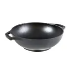 image of Lodge L9MW Wok, 9-3/16" Dia x 2-15/16" H, Cast Iron, Dual Handles, Induction/Grill/Oven Safe