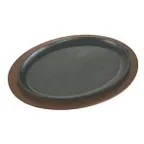 image of Lodge LJOSH3 Cast Iron Griddle, 13" L x 10" W, Handle‑Free, Stove Top/Induction Safe, Made in USA