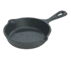 image of Lodge LMS3 Mini Skillet, 3-1/2" dia. x 15/16"H, Cast Iron, Seasoned with Oil