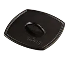image of Lodge LPP3 Panini Press Steak Weight, 8" x 8", Cast Iron, Seasoned, Stove Top Safe, Made in USA