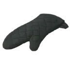 image of Lodge MITTMT Max Temp Oven Mitt, 16", Pyrotex Exterior, Terry Interior, Black