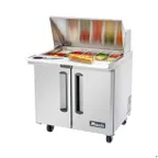 image of Migali C-SP36-15BT-HC 38" Mega Top Sandwich Prep Table w/ 2 Doors, 15 Pans