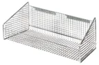 image of Quantum 1017HBC Hanging Basket, 11-7/8" W x 18" D x 7-1/2" H, Chrome Plated Mesh, 125 lb Load