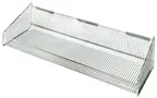 image of Quantum 1035HBC - Hanging Display Basket, 11-7/8" W x 36" D x 7-1/2" H, Chrome Mesh, 125 lb Capacity