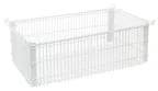image of Quantum PS-WB22148 - Rectangular Chrome Plated Wire Display Basket, 14" W x 22" D x 8" H, Partition Store