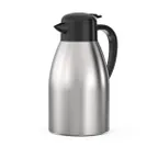 image of Thunder Group ASCS212 1.2L (40 oz) Insulated Stainless Steel Server, Black Handle, Push‑Button Top