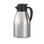 image of Thunder Group ASCS219 Coffee Server, 1.9 Liter - 64 oz, Insulated, Stainless Steel, Black Handle