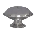 image of Town 25285/DZ - 8" Compote Dish, Footed Base, Polished 18/8 Stainless Steel, 8" Diameter - 1 Dozen