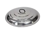 image of Town 34760C Sheng Jian Bao Aluminized Steel Cast Iron Pan Cover, Round 23" Diameter, Domed Style