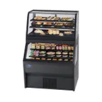 image of Federal Industries CRR3628/RSS3SC 36" Hybrid Merchandiser in Black, Dual Service, 2 Shelves, 9.25 cu. ft.