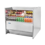 image of Federal Industries UCR6033S 60" Undercounter Refrigerated Self-Serve Display Case, Black Laminate Exterior