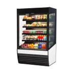 image of Federal Industries VRSS4878S 47" Self-Serve Vertical open Air Merchandiser, 4 Shelves, Glass Sides