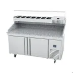 image of Infrico Usa Irt-Mr67-Gt 68" 2-Section Refrigerated Granite Pizza Prep Table, 17 cu. ft.