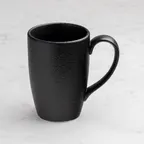 image of Ariane Porcelain APRARN259054030 Non-Stackable China Mug, 10 1/7 Oz, Black Dazzle - 6/Case