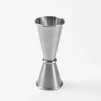 image of American Metalcraft JG4 Jigger - 1 Oz / 1.5 Oz Capacity, 1‑3/4" Dia x 4‑1/8" H, Stainless Steel Finish