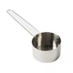 image of American Metalcraft MCL10 - 1 Cup (8 oz) Stainless Steel Measuring Cup with 6" Handle, Pour