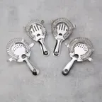 image of American Metalcraft STC4 Bar Strainer – Four‑Prong Tight Coil Design, Stainless Steel Construction