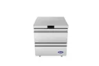 image of Atosa USA AUF27D2 30" 2-Drawer Undercounter Freezer, Stainless Steel, 6.5 cu. ft.
