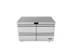 image of Atosa USA AUR48D4 48" 4-Drawer Undercounter Refrigerator, Stainless Steel, 12.2 cu. ft.